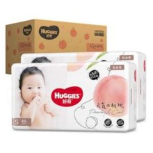 HUGGIES 好奇 铂金装 超薄透气小桃裤纸尿裤 S96片