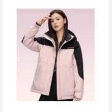 雅鹿  冲锋衣羽绒服女中长款2024新款 90鹅绒 三防面料