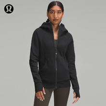 lululemon Scuba 女士拉链连帽衫 LW4AWMS 黑色