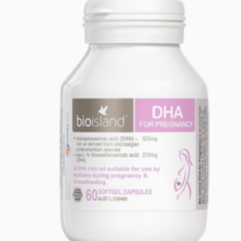 百亿补贴！BIO ISLAND 佰澳朗德 孕妇DHA海藻油胶囊 60粒