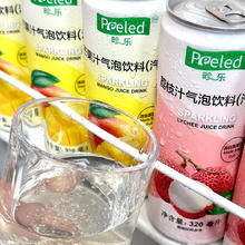 88VIP会员：畛乐果汁气泡水碳酸饮料荔枝汁芒果汁320ml*6罐越南进口