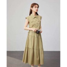 IEF 爱依服 女士POLO领工装风上下套裙