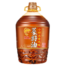 plus会员，概率券:鲤鱼小榨浓香 四川 物理压榨 非转基因 菜籽油4L*5件