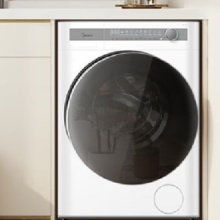 PLUS会员：（Midea）美的 滚筒洗衣机全自动家用 MG100AIR1 10公斤超薄自由嵌