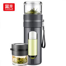 京东PLUS：富光 玻璃杯 340ml 灰色