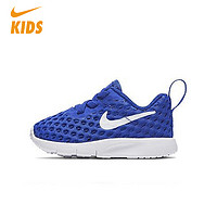 NIKE 耐克 男女鞋儿童透气鞋运动鞋(黑色和蓝色 05C)