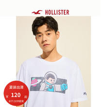 HOLLISTER 24夏新款美式情侣短袖T恤男女KI323-4029 白色 M