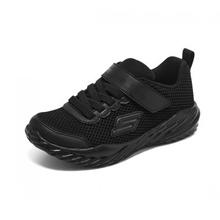 SKECHERS 斯凯奇 儿童魔术贴运动鞋 全黑色