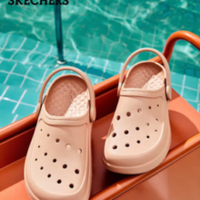PLUS会员！SKECHERS 斯凯奇 防滑轻质洞洞鞋 111514-PCH