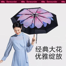 Beneunder 蕉下 遮阳伞夏季女士太阳伞防紫外线折叠伞晴雨两用伞 银莲