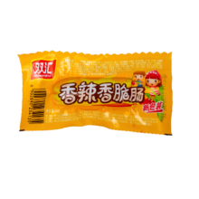 PLUS会员、概率券：双汇 火腿肠 香辣香脆肠 40g*8个 网兜装 露营 烧烤款
