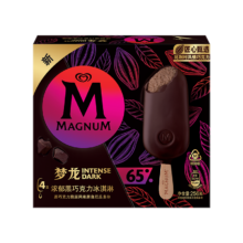 再降价：MAGNUM 梦龙 浓郁黑巧克力冰淇淋 256g*4件