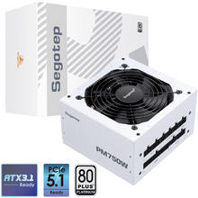 京东百亿补贴：Segotep 鑫谷 PM750W 白金全模组电源 额定750W 白色