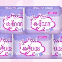 Free 飞 卫生巾 极薄0.08夜用卫生巾285mm*6片