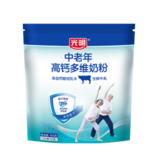 plus、光明 中老年高钙多维 0蔗糖奶粉400g *3件（凑单）