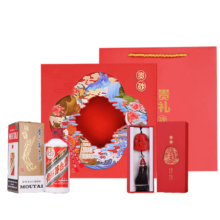 plus会员：MOUTAI 茅台 飞天茅台 53%vol 酱香型白酒 200ml 惠群贵礼礼盒