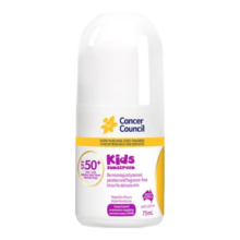 Cancer Council澳美皙儿童防晒滚珠 6月+宝宝婴儿专用防晒乳霜澳洲SPF50+75ml