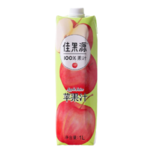 plus会员：佳果源 100%苹果汁1L*4瓶 礼盒装