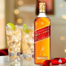 京东百亿补贴、plus会员立减:尊尼获加（JOHNNIE WALKER）红牌红方苏格兰威士忌1000ml 七夕礼物微醺伴手礼