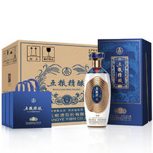 WULIANGYE 五粮液 股份 五粮精酿纯酿 52度浓香型固态法白酒 52度 500mL 6瓶