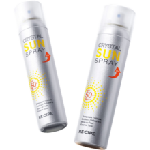 RE:CIPE玥之秘水晶防晒喷雾180ml*2 防晒霜礼物户外运动军训男女SPF50+