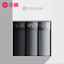 京东百亿补贴：FENTENG 芬腾 男士纯棉舒适透气内裤 3条装 168G98110