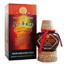 京东百亿补贴、plus会员:茅台（MOUTAI）巴拿马金奖纪念酒（草帽坛装） 酱香型白酒 53度 500ml 礼盒装