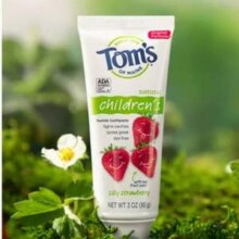 Tom's of Maine 汤姆小屋 美国原装进口 儿童天然草莓味防蛀牙膏85g