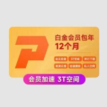 迅雷 白金会员年卡 到账12个月
