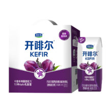 君乐宝开啡尔 常温风味发酵乳 西梅紫米酸奶200g*12杯 礼盒装