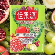 佳果源 100%红石榴复合果蔬汁 200ml*12盒