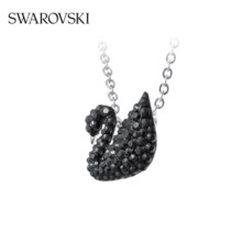 施华洛世奇（SWAROVSKI）【七夕情人节礼物】施华洛世奇天鹅 项链 SWAN PAVE 黑色天鹅（小）5347330