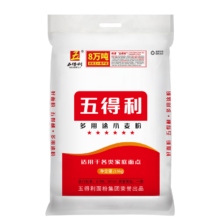 plus会员：五得利面粉 六星多用途小麦粉2.5kg*2件