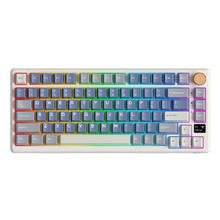 ROYAL KLUDGE RK S75 81键 2.4G蓝牙 多模无线机械键盘 湖光 云雾轴 RGB