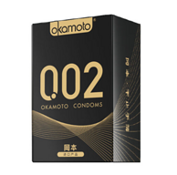 日本进口，Okamoto 冈本 002黑金超薄避孕套组合10片装（数字薄2片+随机8片）