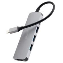 宏碁（acer） Type-C扩展坞USB-C转HDMI转接头3.0分线器适用苹果MacBook电脑转换器4K投屏PD充电器拓展坞五合一