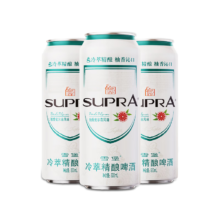 新入会：珠江啤酒（PEARL RIVER）10.5度 雪堡冷萃精酿啤酒 500mL*3罐