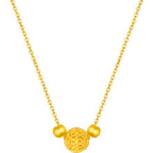 京东百亿补贴：LUKFOOK JEWELLERY 六福珠宝 F63TBGN0015 花丝玲珑足金项链