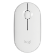 罗技（Logitech）LOGITECH PEBBLE鼠标 无线蓝牙鼠标 办公静音鼠标 女性鼠标对称鼠标 鹅卵石造型 米白色