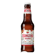 PLUS会员、再降价：青岛啤酒（TsingTao）白啤12度 258ml*9瓶 树莓味*2件