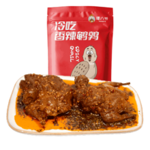 plus会员:谭八爷 自贡冷吃四川特产 冷吃鹌鹑100g*10件