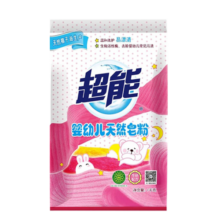 超能婴幼儿天然皂粉洗衣粉宝宝专用手洗机洗家庭装  1Kg*1袋