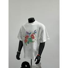 VERAFCA 七彩秀鸟数码直喷印花短袖t恤男款2024夏季宽松百搭时尚圆领上衣