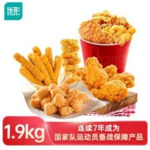 凤祥 优形 炸鸡家庭桶 1.9kg*3件