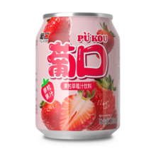 plis、葡口（pukou）新品粒粒含NFC果汁饮料多种口味238ml* 10罐/箱