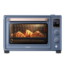 美的（Midea）35L免预热家用多功能电烤箱石墨烯烤箱初见Q30系列 搪瓷内胆/蒸汽补湿/精准控温/APP智控PT3535W