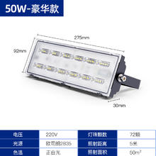 海阁拉斯 led投光灯50W100W户外照明灯防水投射灯室外工程专用篮球场泛光灯