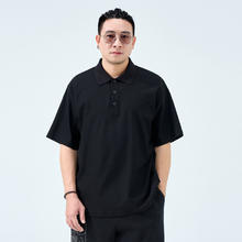 半墨 大码男装polo衫短袖男士2024夏季新款T恤加肥加大胖子保罗衫