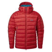 Rab 【断货王】男款800篷欧洲鹅绒羽绒服连帽保暖透气523g QDN-85 黑色 S