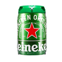 Heineken 喜力 进口铁金刚 啤酒 5L*+玻璃杯*3（赠送330ml*24瓶红爵）